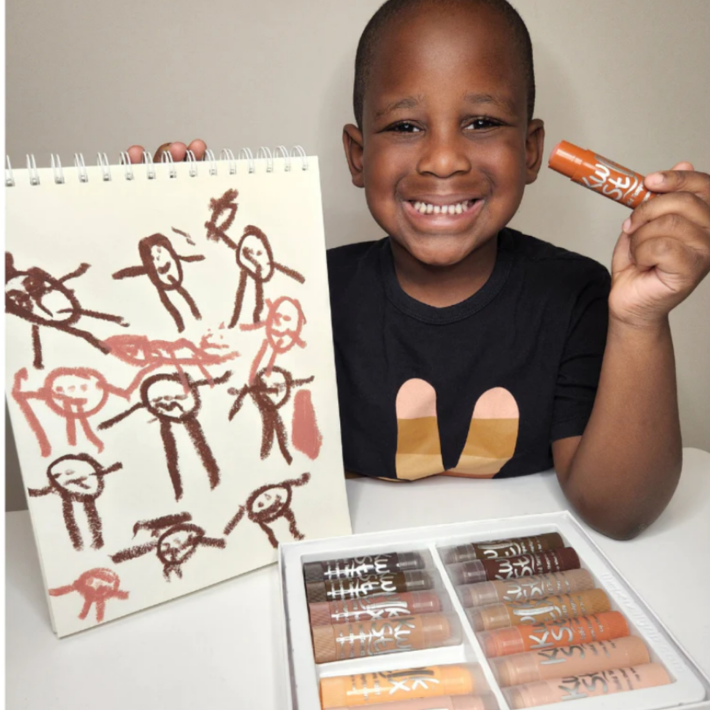 Skin tone tempera paints