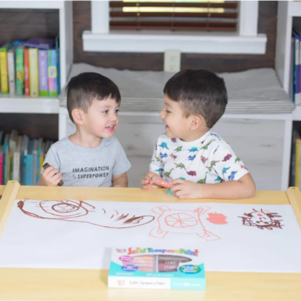 Toddler Jewel Colored Paint