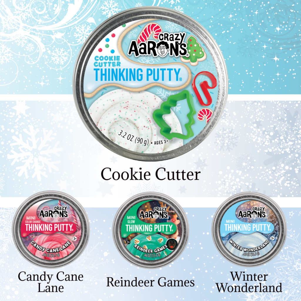 Crazy Aarons Holiday Fun Bundle Featuring Cookie Cutter, Candy Cane Lane, Reindeer Games, and Winter Wonderland