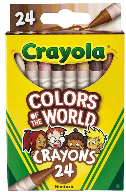 A box of Crayola crayons