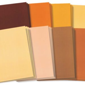 Photo of the eight tones included in the Skin Tone Craft Paper pack.