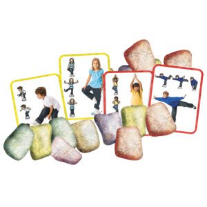 A set of Stepping Stones Exercise Balance Kit