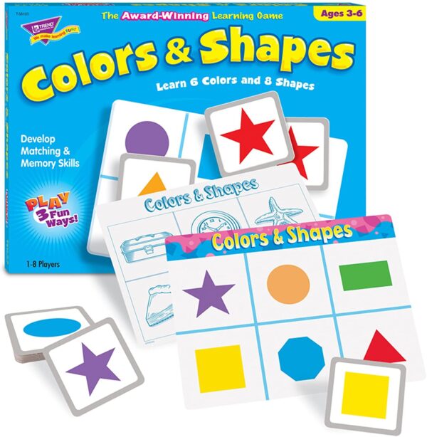 Colors and shapes learning game