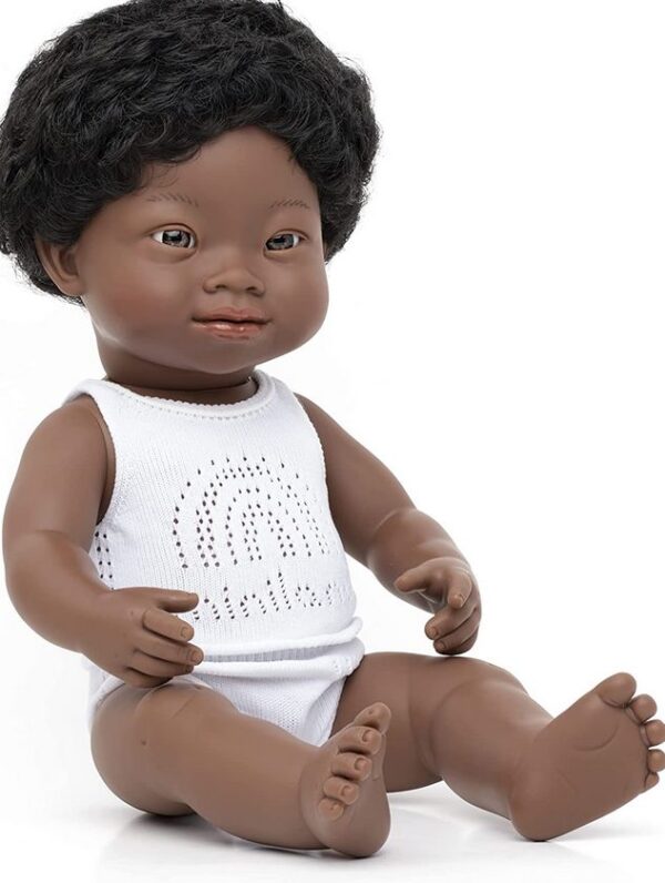 african american ethnic doll with down syndrome