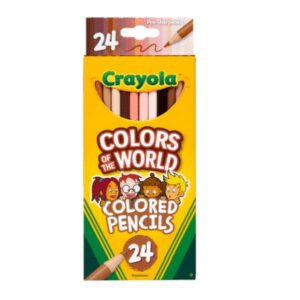 Skin tone colored pencils from Crayola