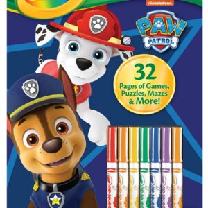 The 32-page PAW Patrol Drawing & Activities Pad with 7 markers included.