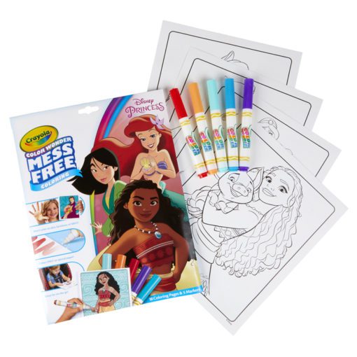 The Color Wonder Disney Princess Coloring Set with markers
