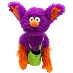 A purple puppet