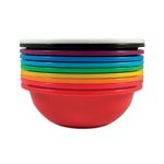 Rainbow colored bowls