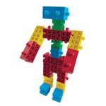 A figure built from lego blocks