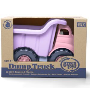 A Green Toys Dump Truck color pink