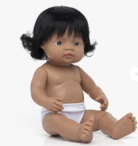hispanic girl ethnic doll with down syndrome