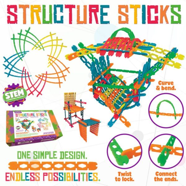 Diversity Crafts Structure Sticks with instructions