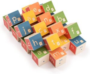 Alphabet blocks with colors