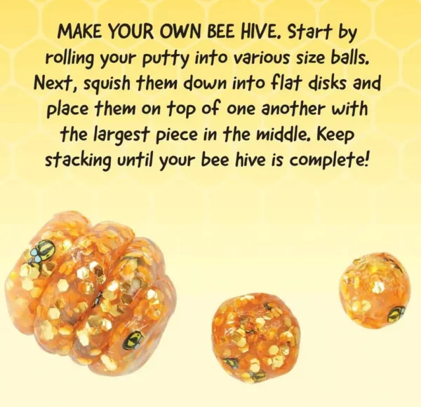 bee hive sensory toy putty