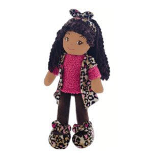 A Pink Leopard Toddler Doll