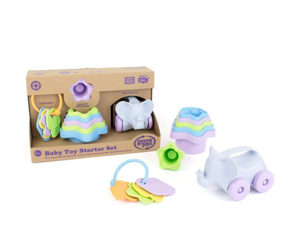 A set of baby toy start items