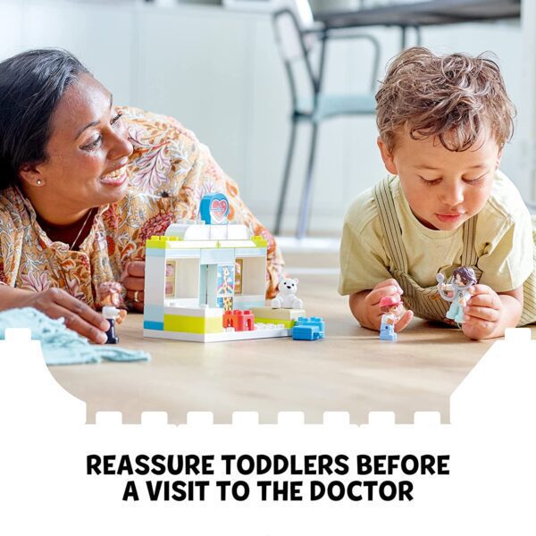 A Duplo Doctor Visit being used by a kid