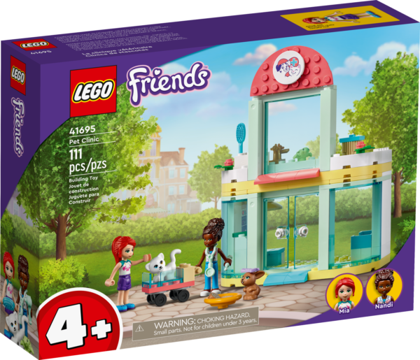A Lego Friends Pet Clinic box cover