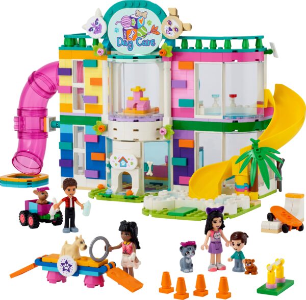 A smaller image of a Lego Friends Pet-Day Care Center assembled