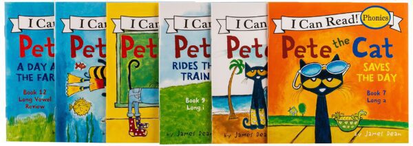 A smaller image of the set of Pete the Cat books