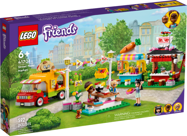 A smaller image of a box of Lego Friends Street Food Market