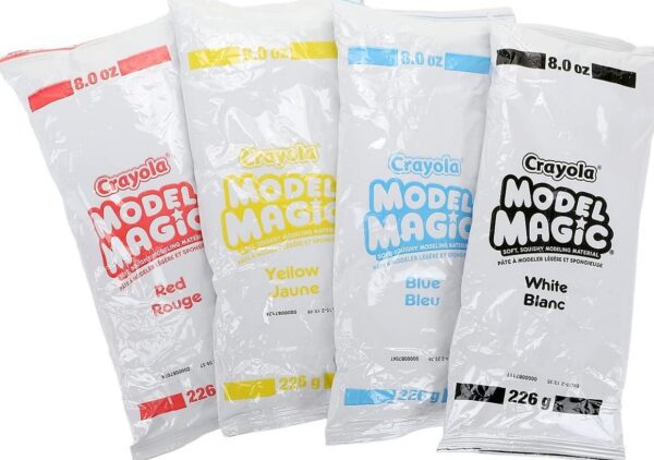 four packs of crayola model magic