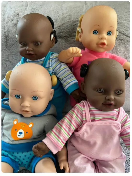 ethnic dolls with cochlear implant