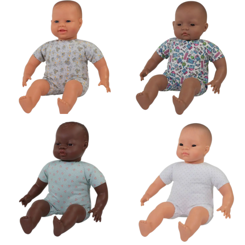 Miniland 15.75'' Soft Body Baby Doll, Caucasian