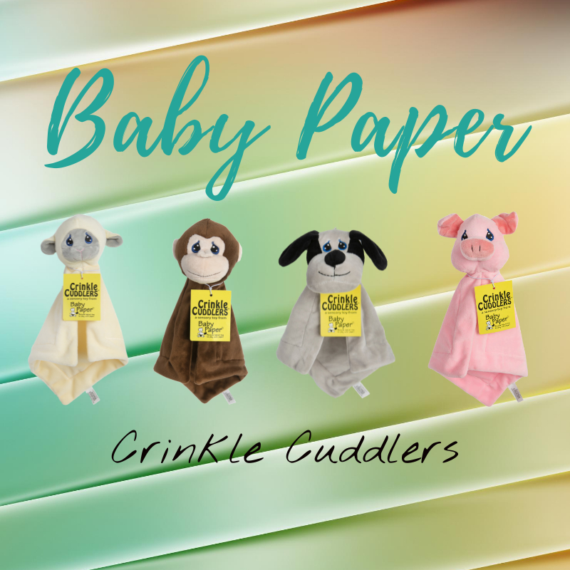 Baby Paper Crinkle Cuddler Dog