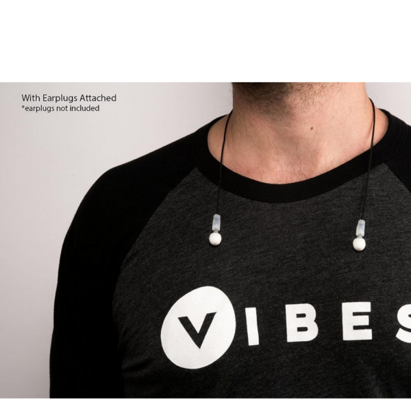 Vibes cord with earplugs attached