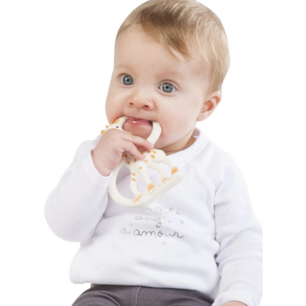 Sophie the Giraffe Teething Ring sensory toy for infants