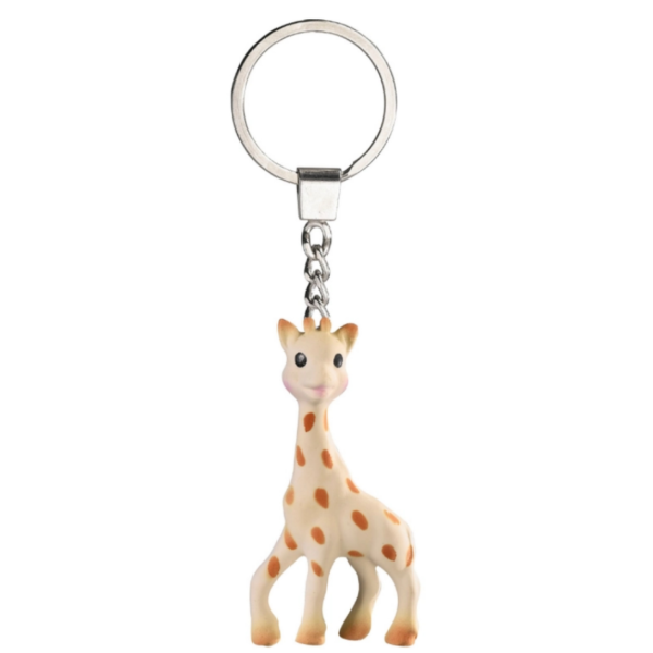 Sophie the Giraffe key chain sensory toy for infants