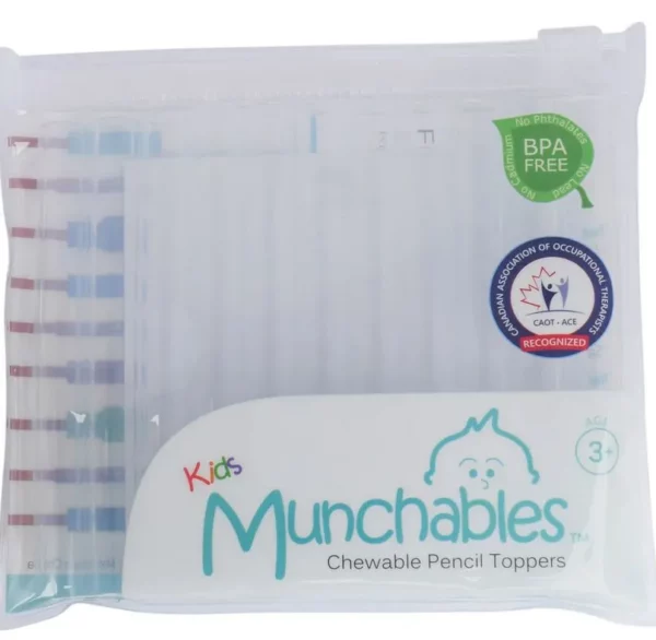 Clear Chewable Pencil Toppers