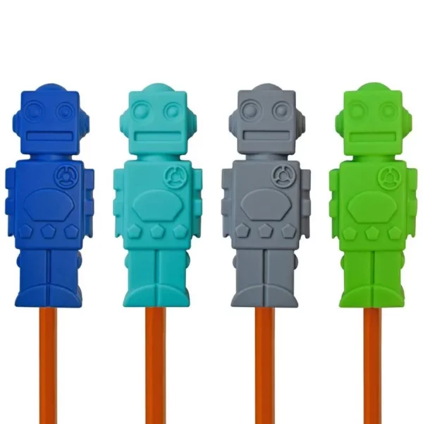 Robot Pencil Toppers Sensory Fidget Toys Tool