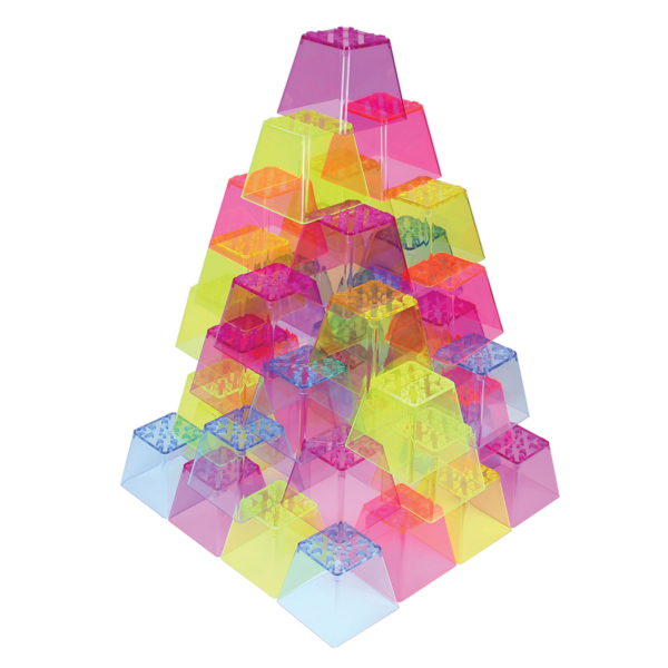 Pyramid of Crystal Stacking blocks