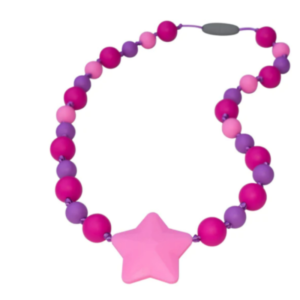 Starlight Pink and Purple Chewerly Necklace