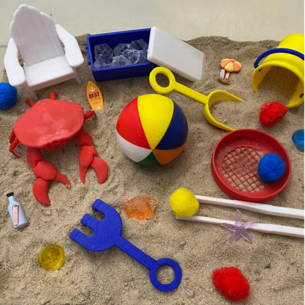 Beach Themed Sensory Bin