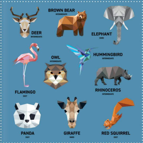 Animals of the world mosaic sticker book