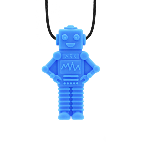 Chewelry Light Blue Robot Necklace
