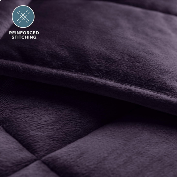 Eggplant Minky Fleece Weighted Blanket