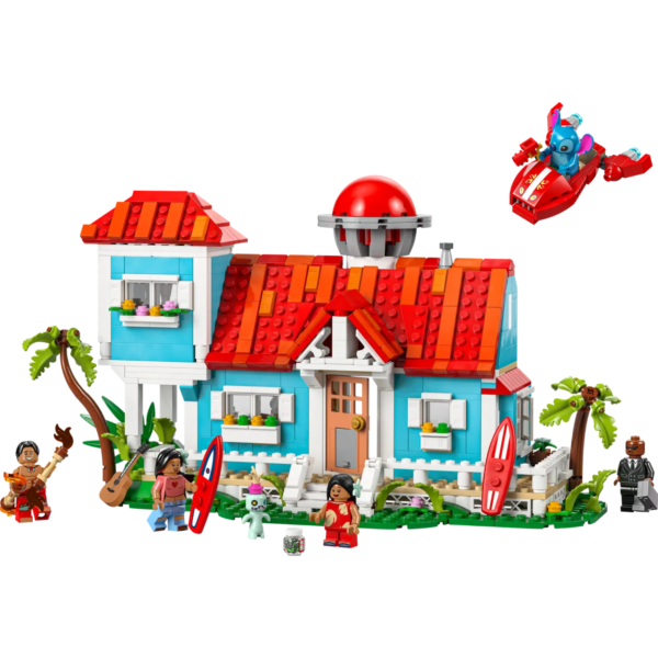 The LEGO Lilo & Stitch Beach House Playset