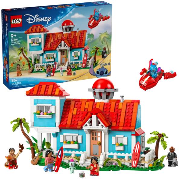 The LEGO Lilo & Stitch Beach House Playset