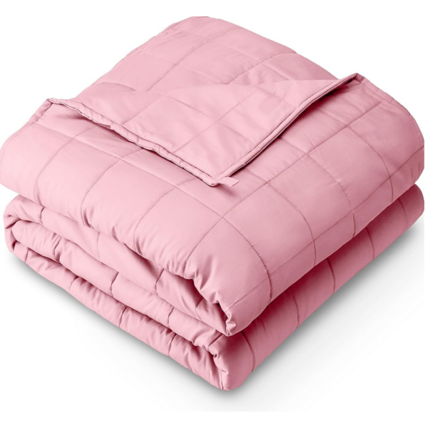Pink Cotton Weighted Blanket