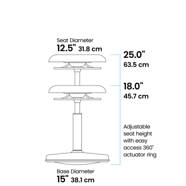 Adjustable Chair Kore Stool Length