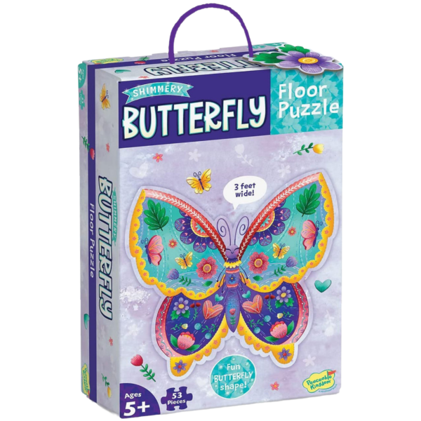 Peaceable Kingdom's Shimmery Butterfly Floor Puzzle