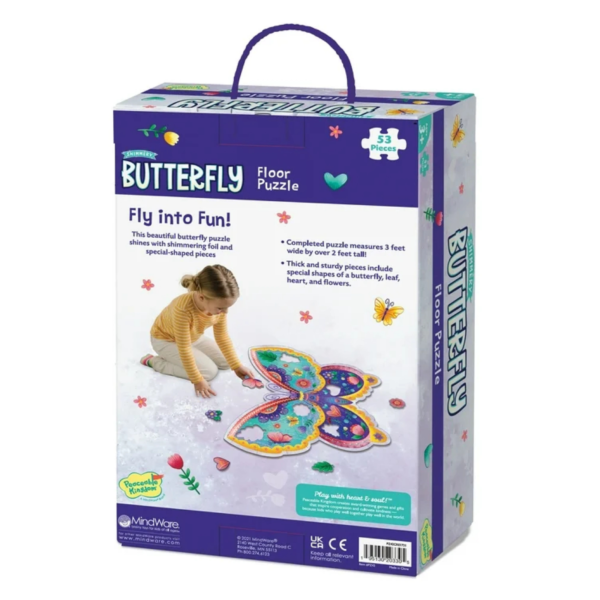 Peaceable Kingdom's Shimmery Butterfly Floor Puzzle