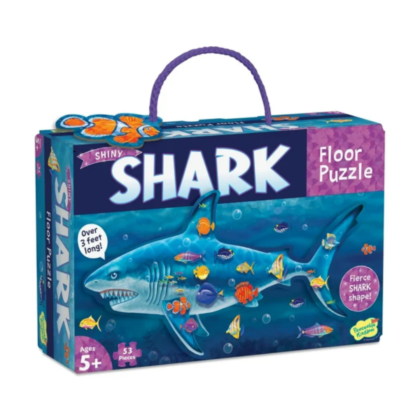 Peaceable Kingdom's Shiny Shark Floor Puzzle