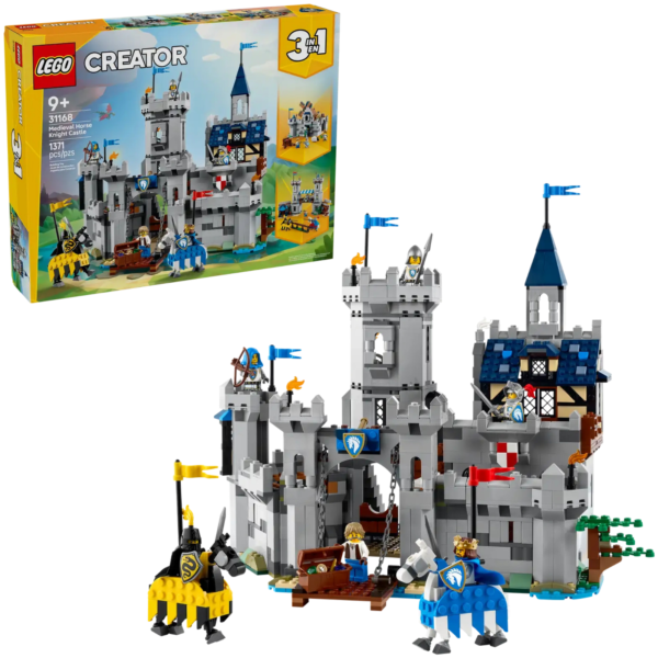 LEGO Creator 3in1 Medieval Horse Knight Castle (31168) set