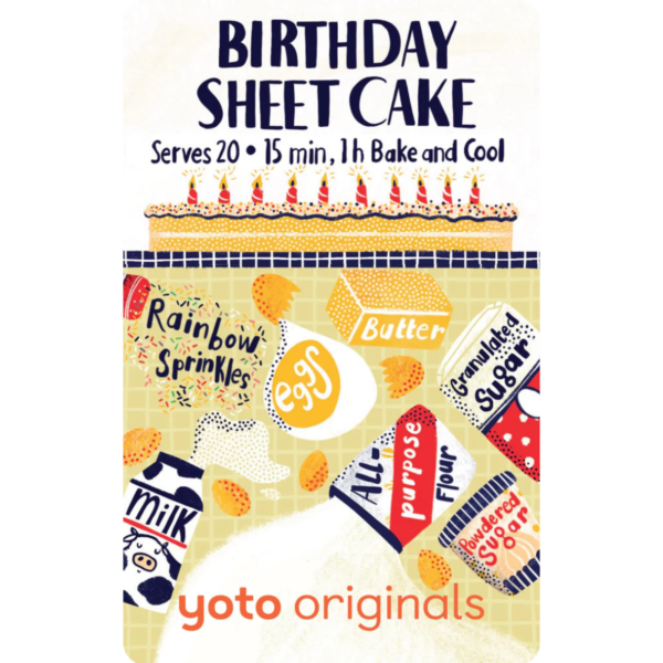 YOTO Birthday Sheet Cake Audio Card